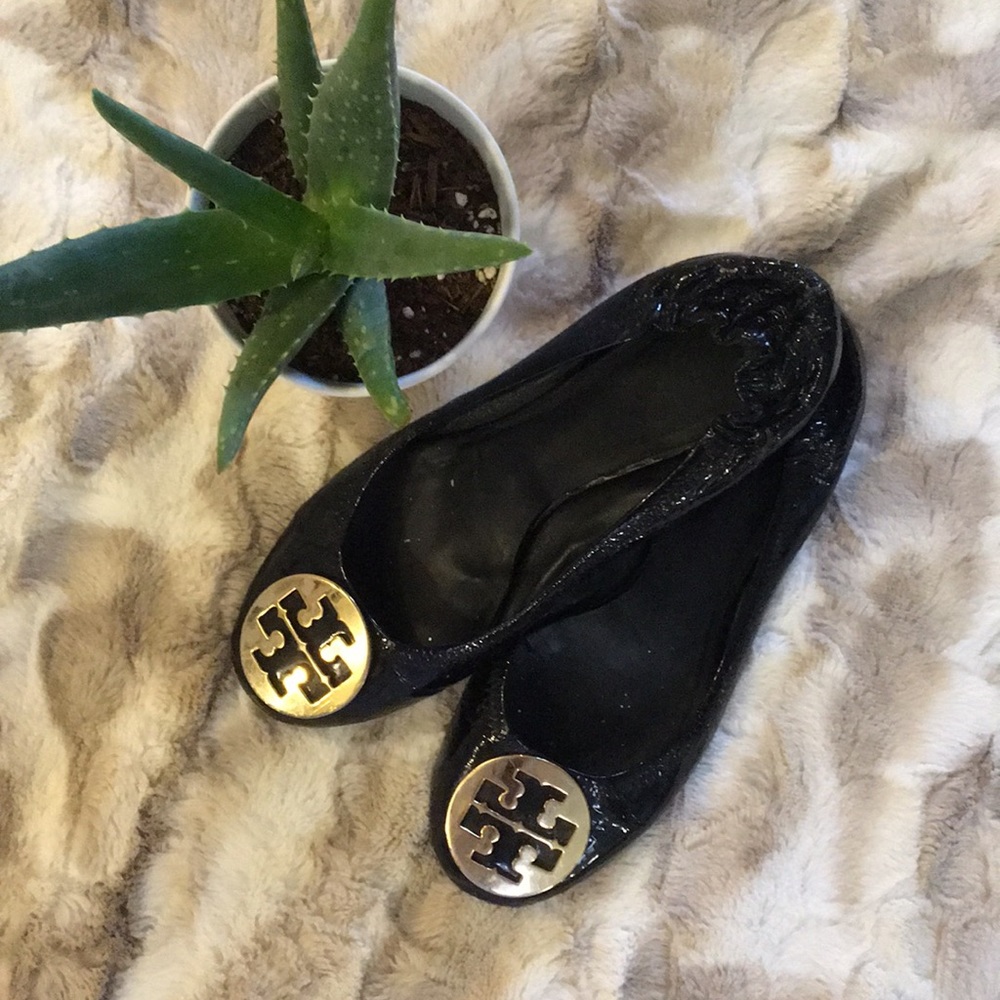 Tory Burch Black slip on Flats